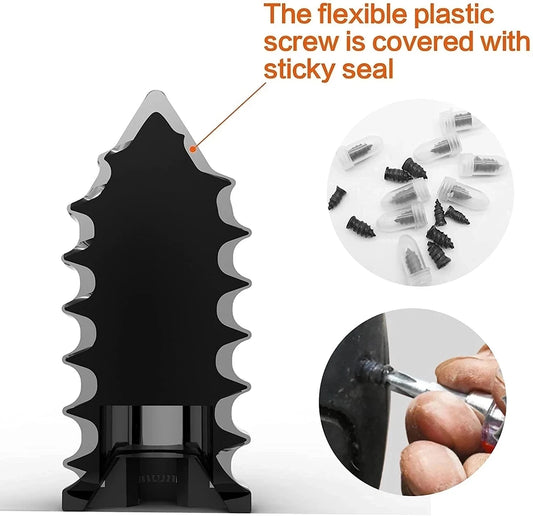 Kit Profesional Clavos Reparación Neumáticos Tubeless - Tornillos Goma Coche y Moto