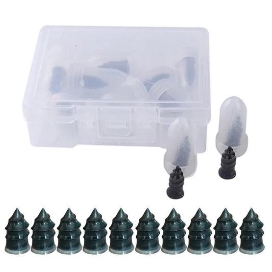 Pack 100 Clavos Reparación Neumáticos - Goma y Metal para Coche, Moto, Camión y Scooter