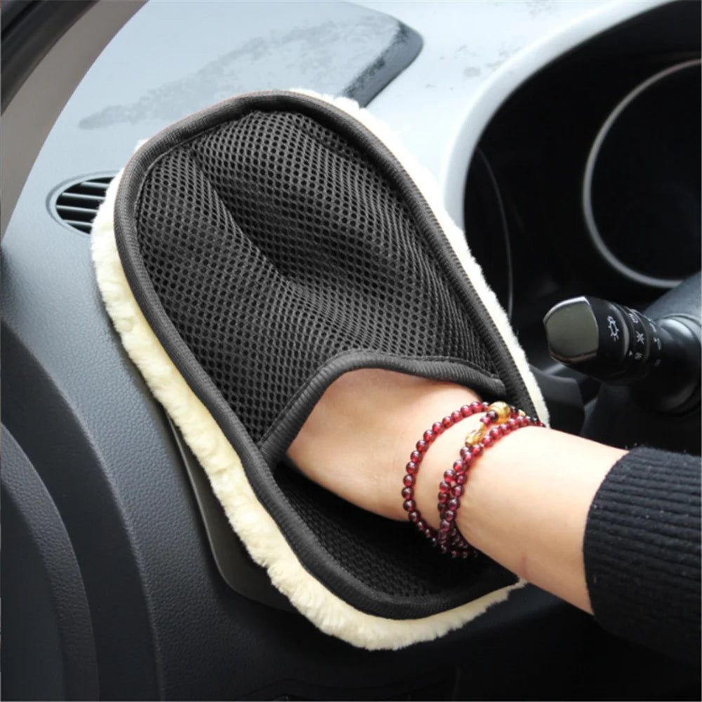 1 Pack Microfiber Car Cleaning Gloves for Ferrari 812 Laferrari J50 488 SP38 Portofino FXX-K