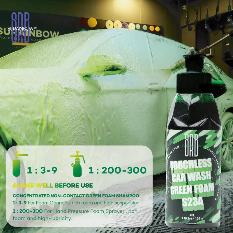 Green Foaming Car Wash Soap (Works with Foam Cannons and Guns or Bucket Washes) Safe for Cars, Trucks, Motorcycles, Rvs & More.