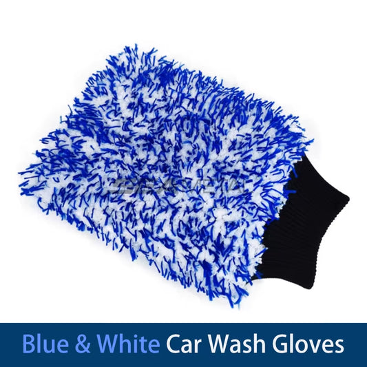 Car Wash Brush Plush Premium Wheels Brush Non-Slip Handle Easy to Cleaning Rims Spokes Wheel Barrel Cleaning Mitt