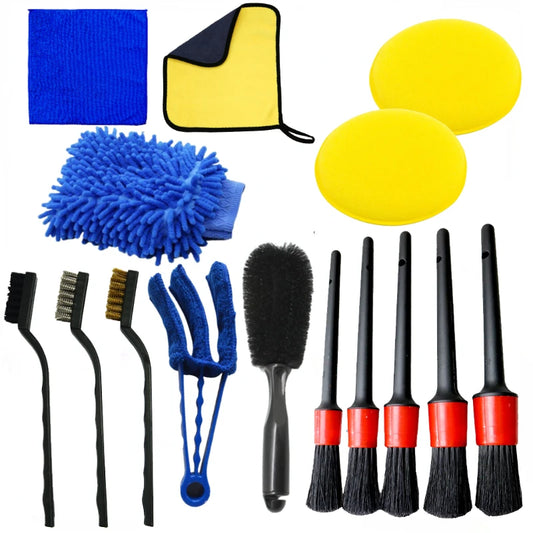 Car Detailing Brush Set the Ultimate Auto Cleaning Kit for Vents Gaps Maintenance Car Air Outlet Detail Clearance Brush