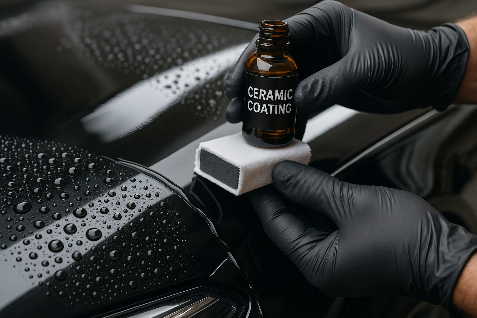 Efecto hidrofóbico del ceramic coating